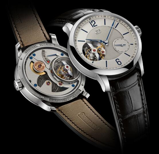 Replica Greubel Forsey Watch Tourbillon 24 Secondes Vision White Gold Silvered dial Men